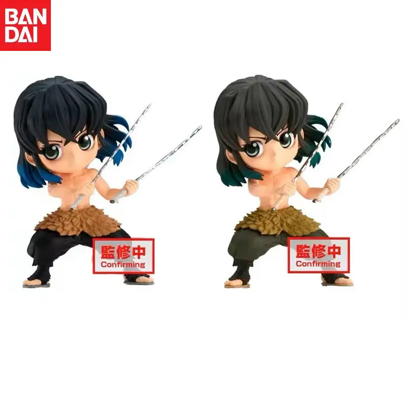 

In Stock Bandai Original Q Posket Anime Demon Slayer Hashibira Inosuke Action Figure Model Children's Gifts