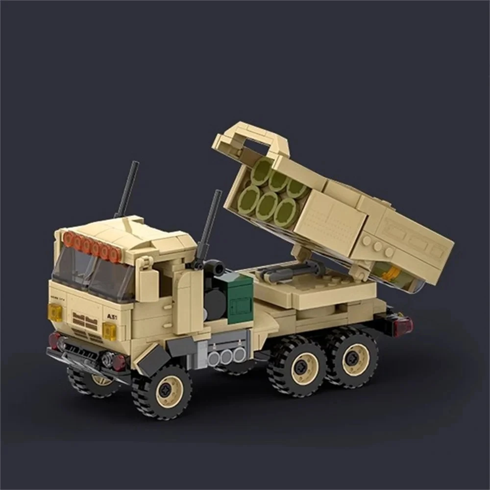 World War 2 WW2 Army Military Soldiers SAWT M142 High Mobility Artillery Rocket System Building Blocks Bricks Children\'S Toys