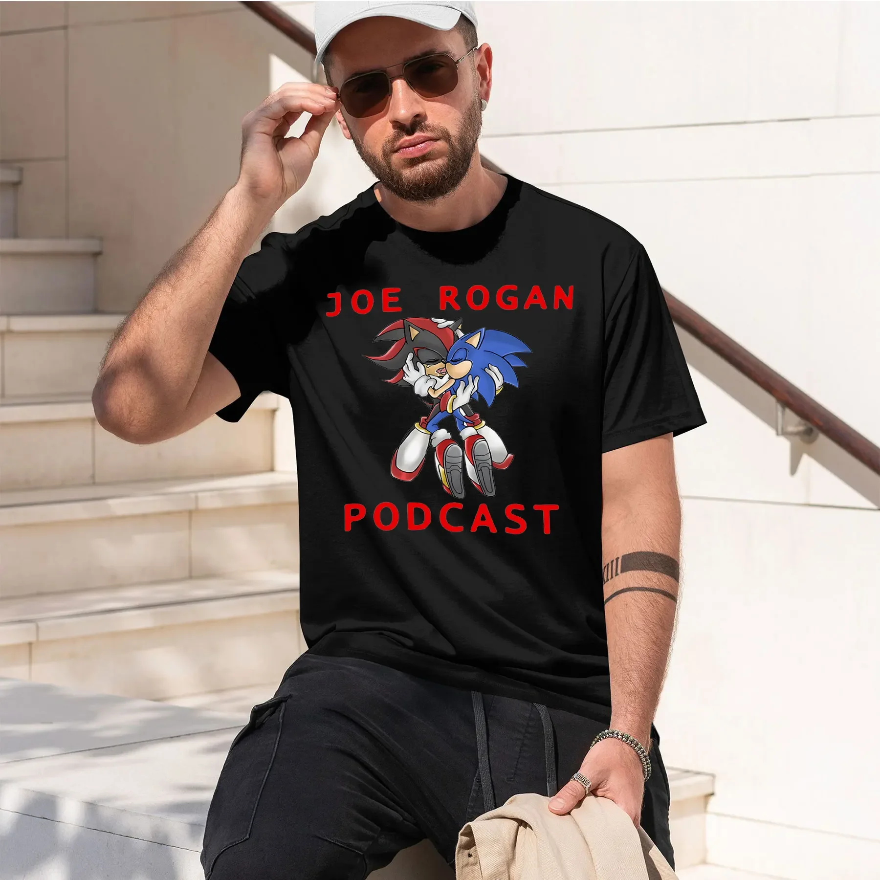 T-shirt Joe Rogan Podcast 2026, nouvelle collection, motif rétro imprimé, col rond, confort quotidien, très tendance et très vendu