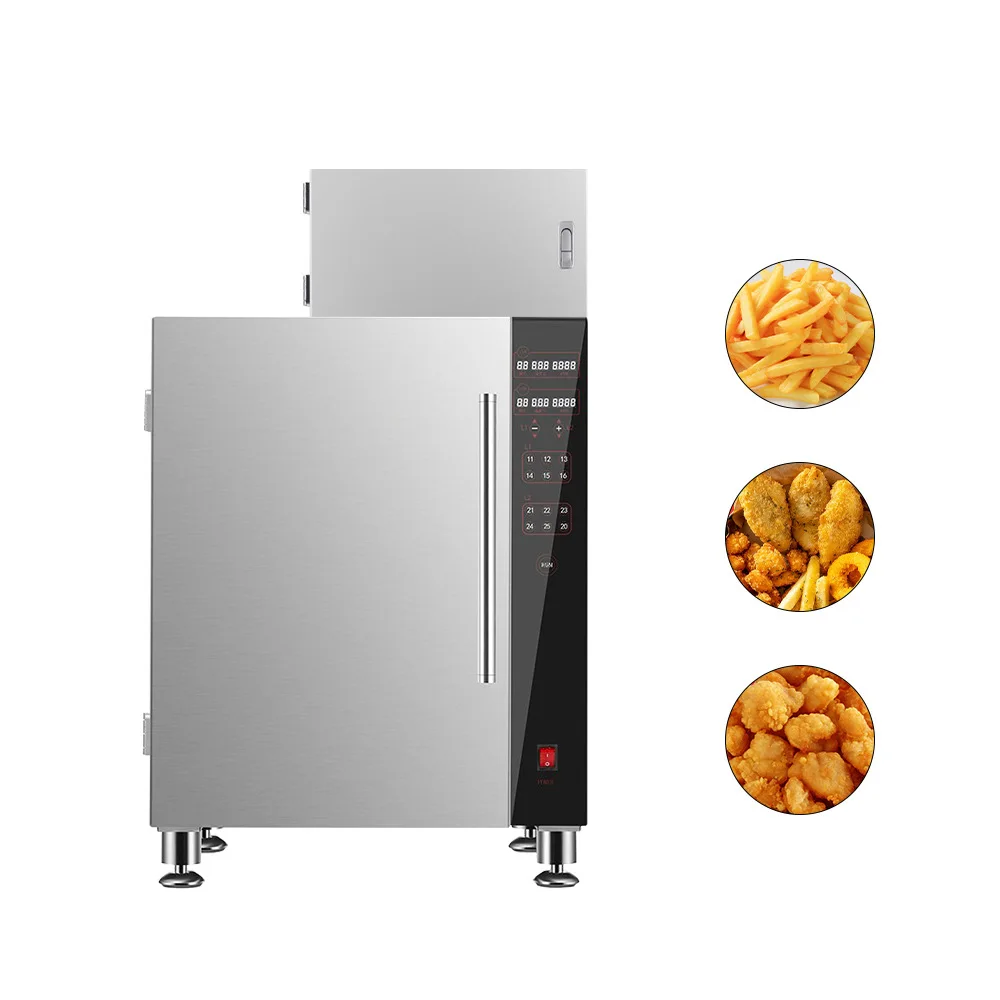 Commercial smokeless intelligent fryer, degreasing fume purification and deodorization electric fryer