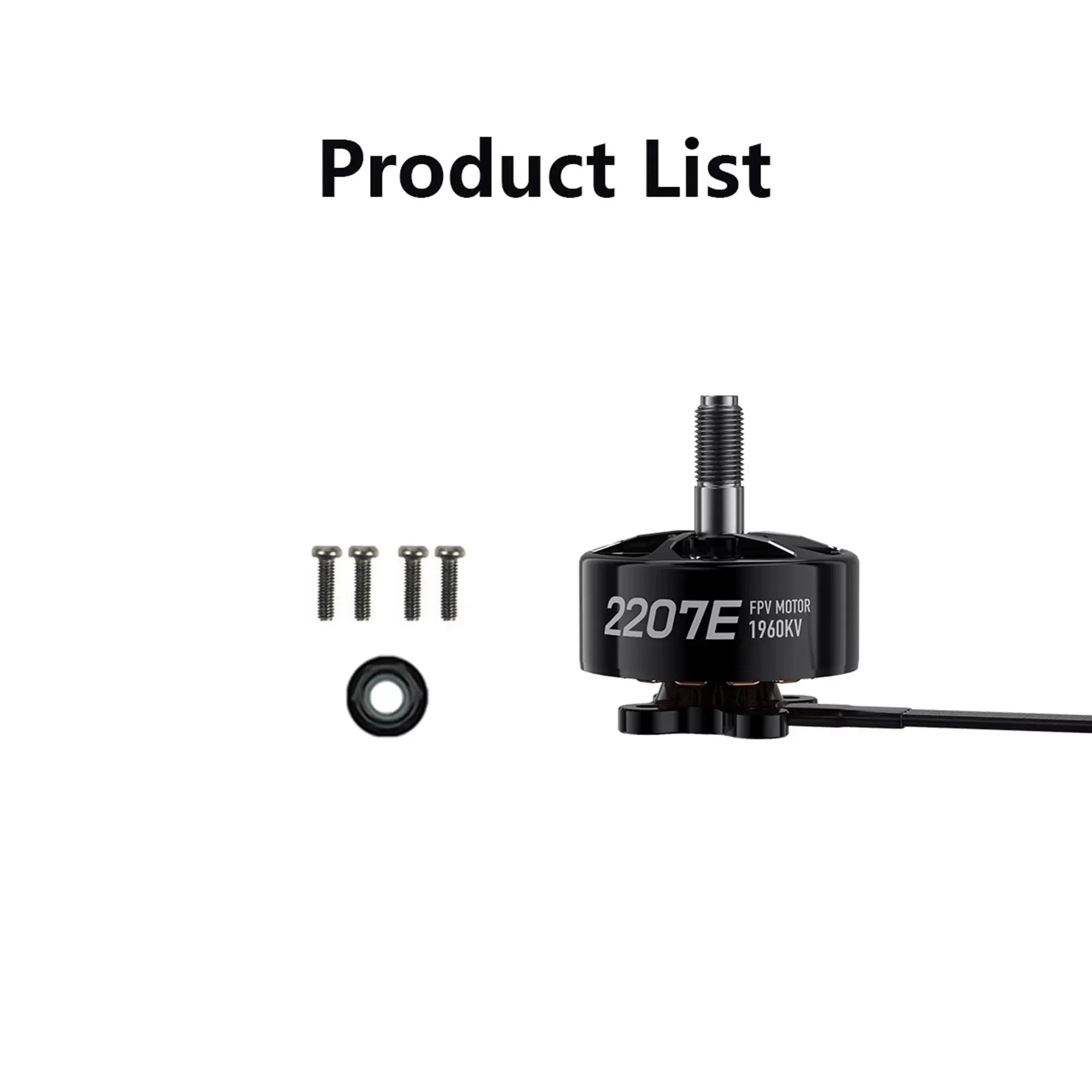 Geprc speedx2 2207e motor de alta potência alta dissipação de calor compatível esc 50a adequado para 4-5 polegadas fpv quads racing multicopter