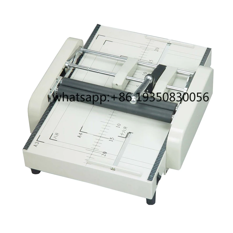 2in1 Electric A3/A4 Double Heads Booklet Binding and Folding Machine
