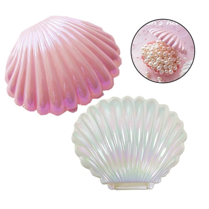 1PC Shell Shape Jewelry Box Earrings Ring Box Jewelry Storage Display Jewelry Package Case Jewelry Display Gift Case
