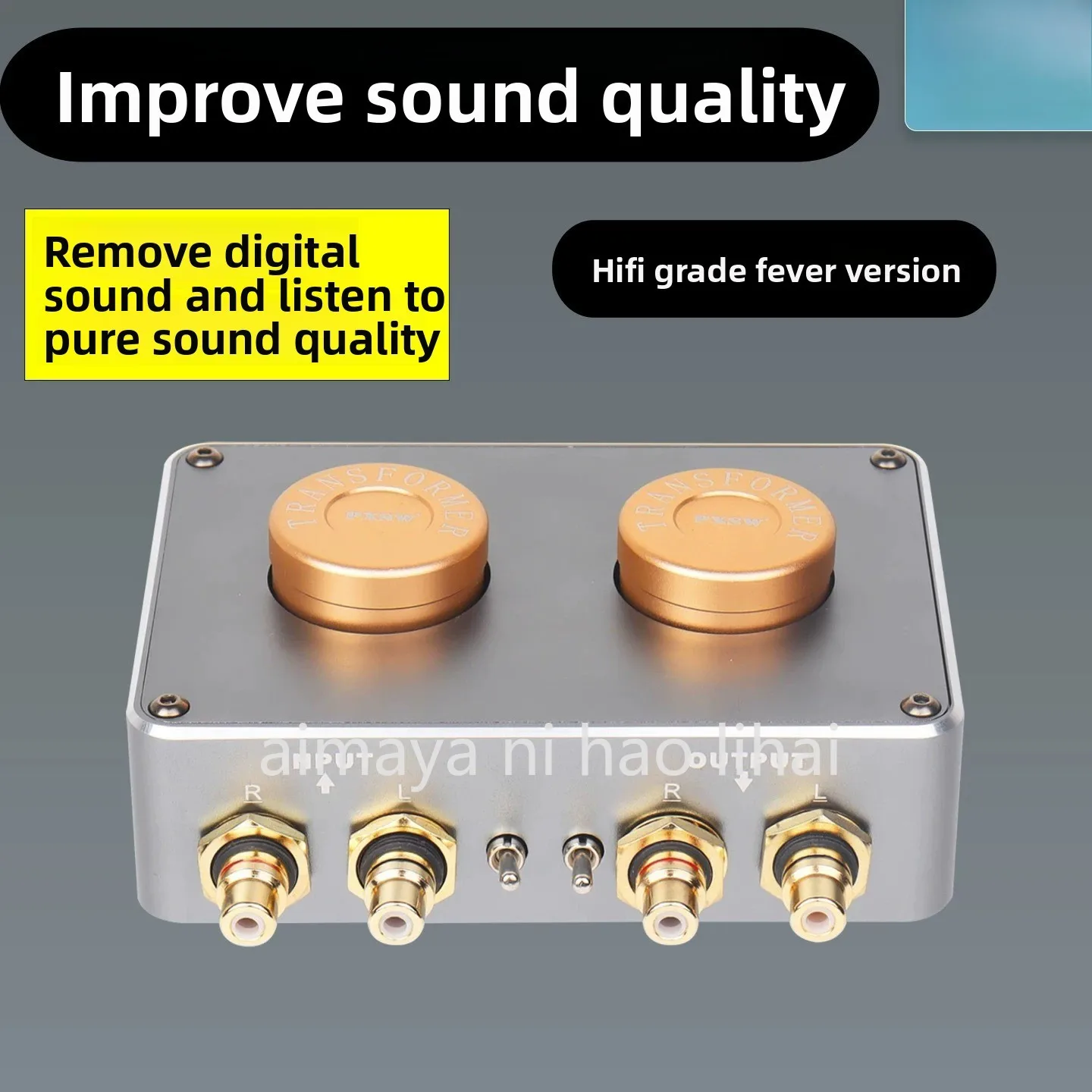 Audio Isolator Audio Improvement Boost Timbre Sound Quality Boost Bovine Passive Preamp Boost Amplification Gain Sound