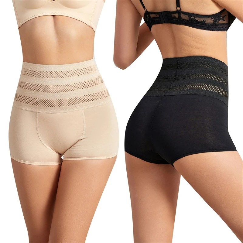 Bóxer de cintura alta para envolver el vientre posparto, banda para el vientre, faja de compresión Abdominal, pantalones cortos con ropa interior de