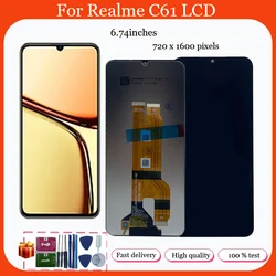 For Realme C61 LCD Display Touch Screen Digitizer Assembly