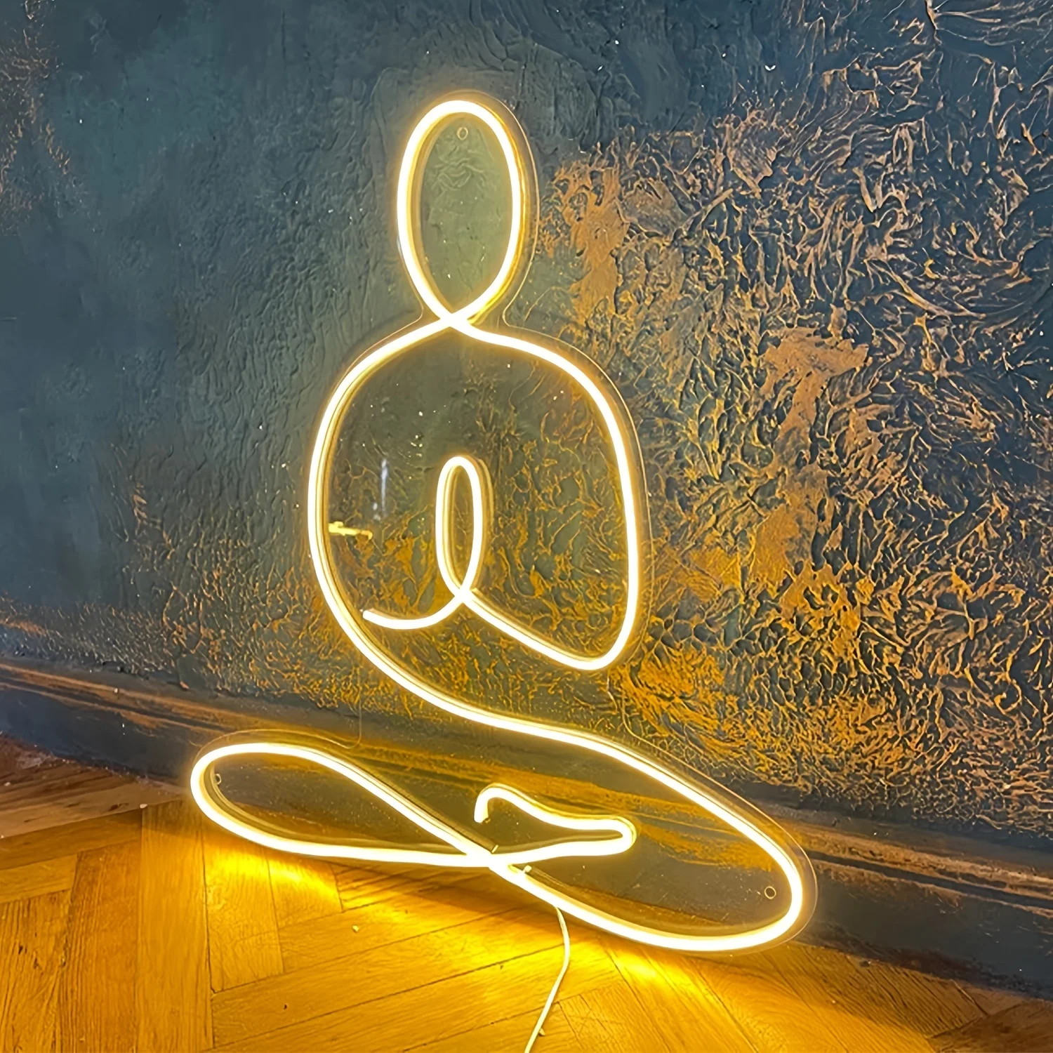 Yoga LED Neon Sign - Wall Decor, Wall Art, Fitness & Wellness Neon Light, USB Powered, Multipurpose Use, Yoga Room Decorations