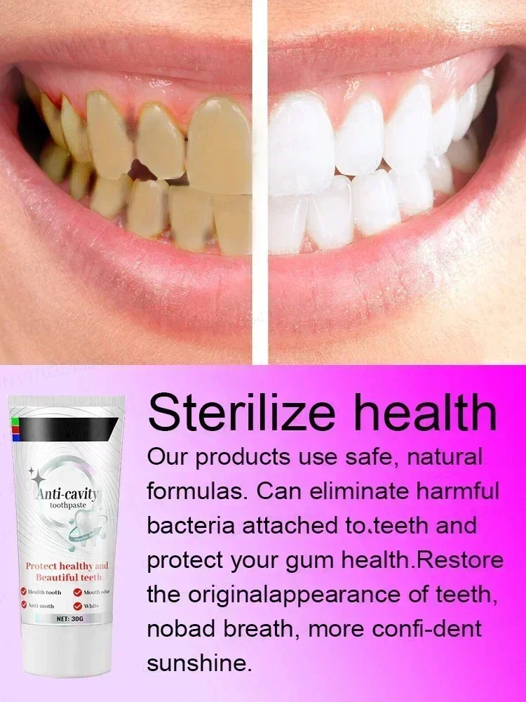 Natural Plant Extract Toothpaste, Repair Tooth Decay and Whiten Teeth, Teeth Cleaning and Stain Removal