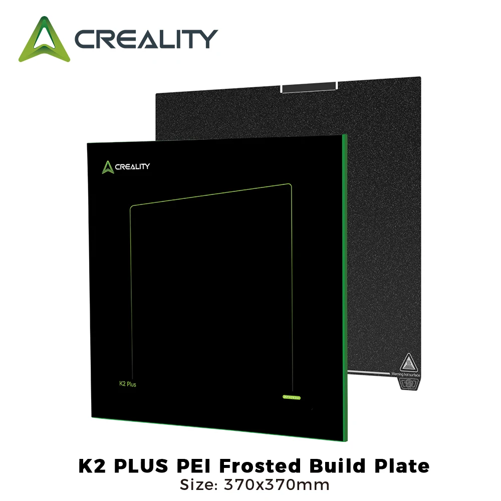 

Creality K2 Plus PEI матовая рабочая пластина 370x370 мм PEI порошковое покрытие K2 Plus печатная платформа аксессуары для 3D-принтеров