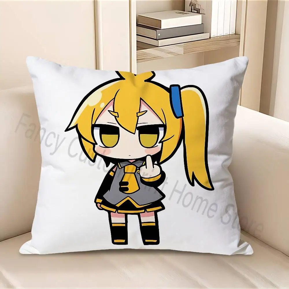 Cute A-Akita Singer N-Neru Various Sizes Square Pillow Case For Car Home Bedchamber Decor Custom Valentine gift