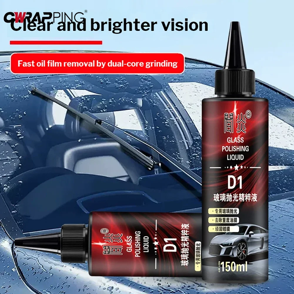 150ml Motorcycle Glass Polish Compound High Gloss Restorer Windshield Windows Wiper Bright Coating for Car Care Maintenance Tool