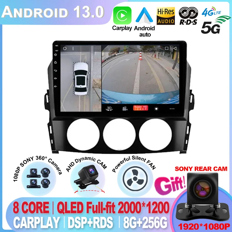 

Android 13 For Mazda MX-5 MX5 MX 5 NC 2005 - 2015 Auto Car Radio Carplay Car Multimedia WIFI 4G QLED Screen Video Player