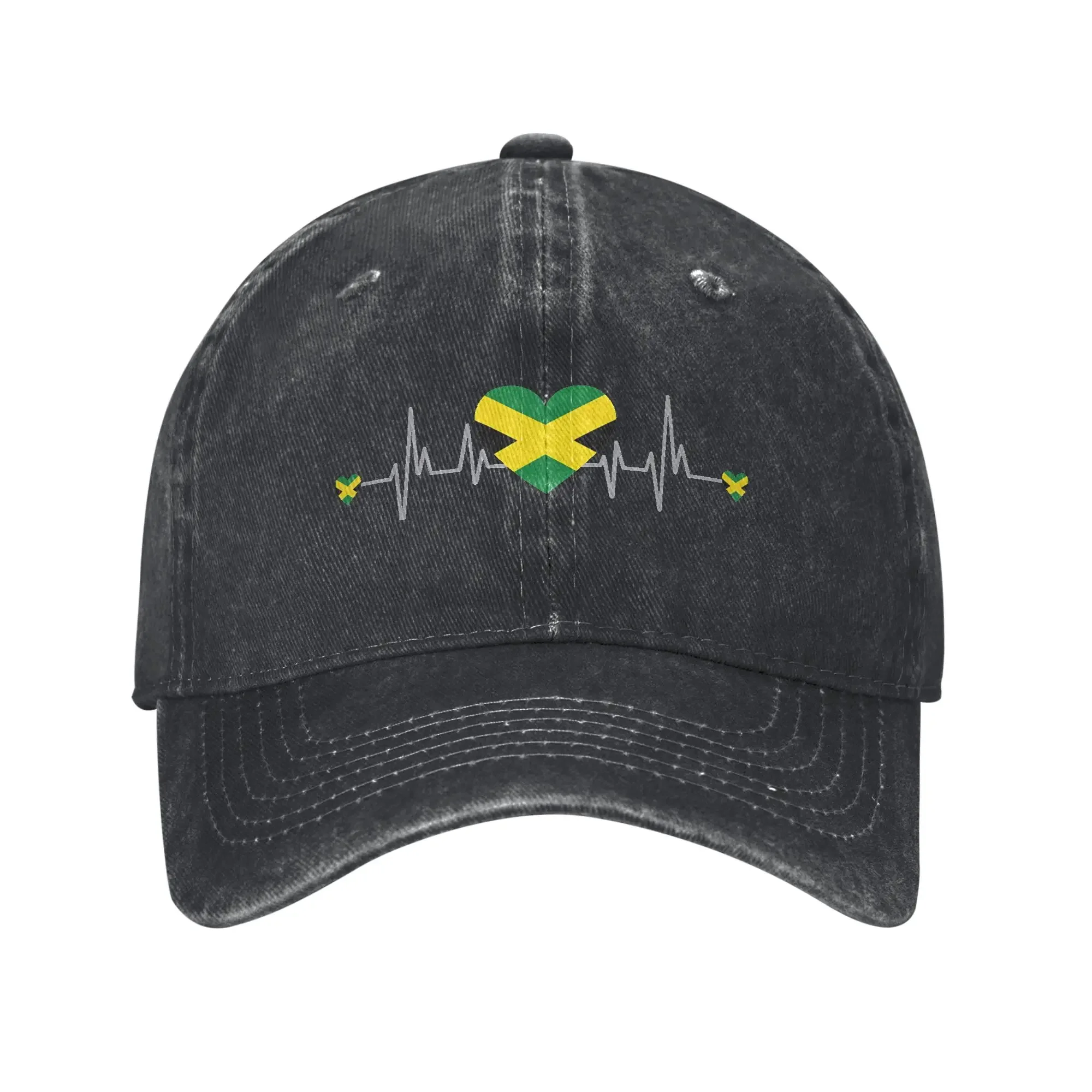 Men Women JAMAICA HEARTBEAT Caps Accessories Baseball Cap Retro Snapback Hat Adjustable