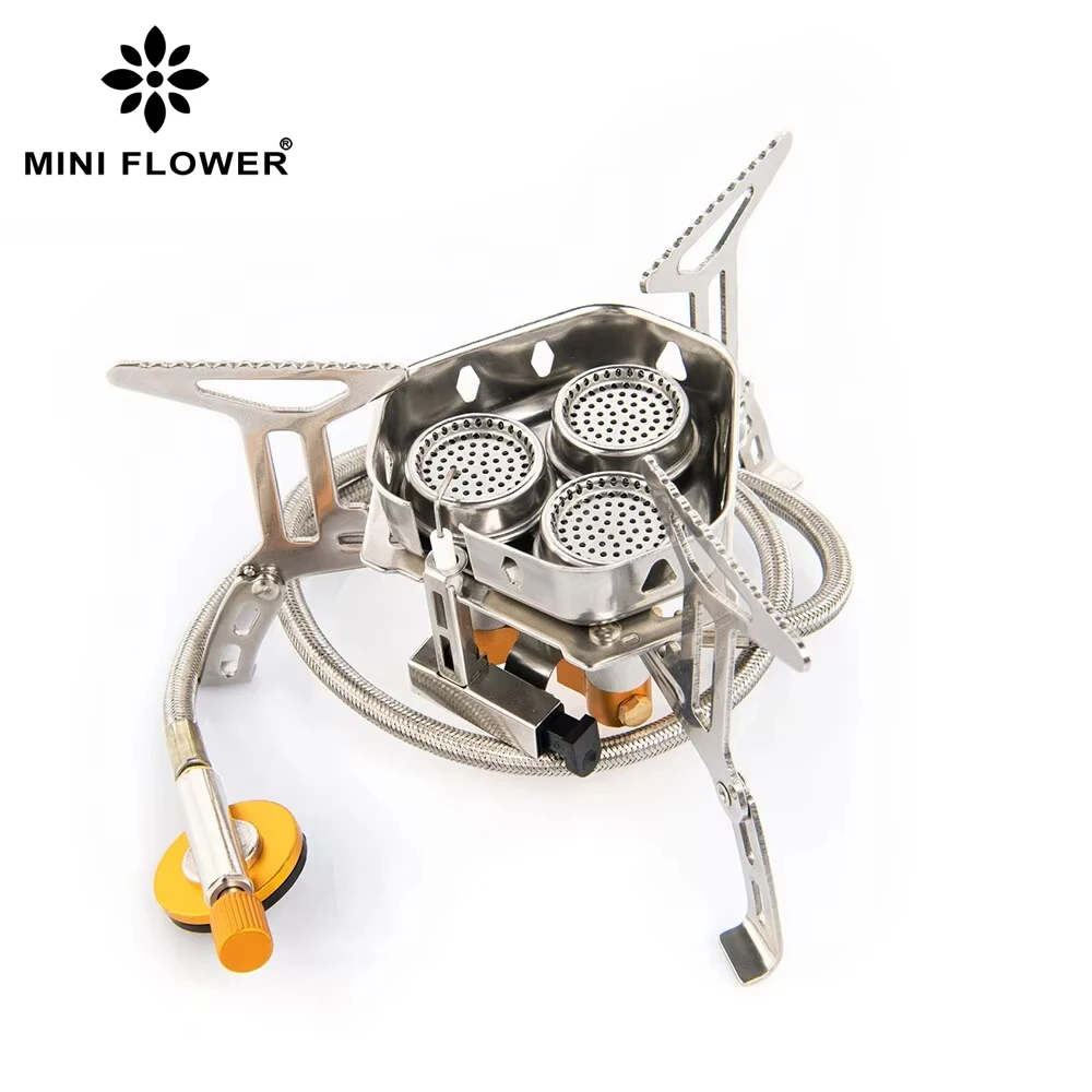 

Camping Tourist Burner Big Power Gas Stove Cookware Portable Furnace Picnic Barbecue Tourism Supplies Outdoor Recreation