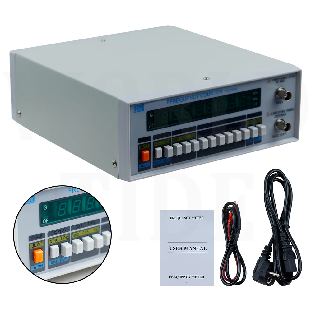 High Resolution Frequency Counter Digital Display High Precision Frequency Meter 10HZ-2.7GHZ TFC2700L