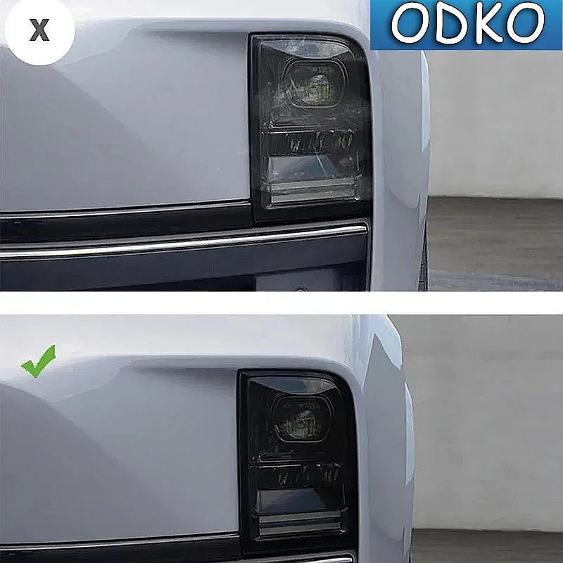For Leading Ideal LiXiang L9 2022 2023 Car Headlight Tint Smoke Black Protective Film Protection Transparent TPU