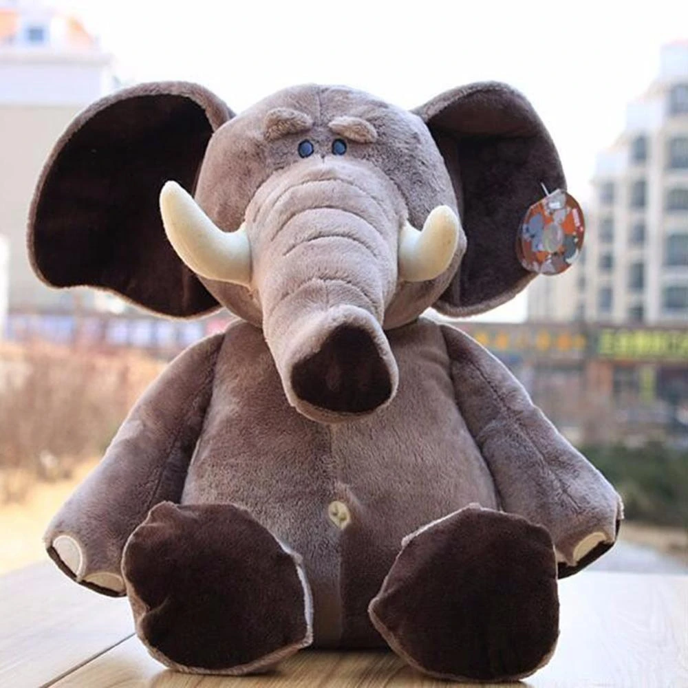 20CM Small Elephant Plush Toy Ugly Cute Big Ivory Gray Elephant Animal Plush Toy To Friends Birthday Christmas Gift