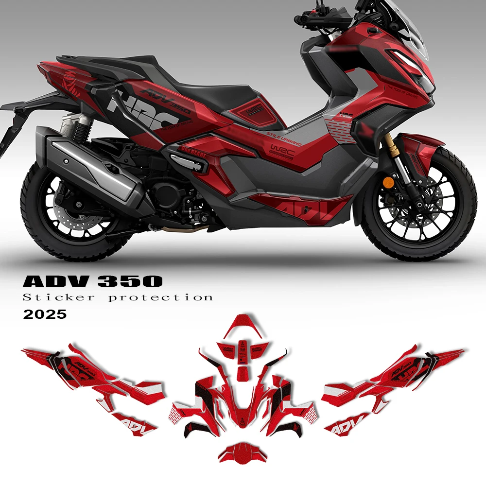 

Motorcycle Accessories Fairing Protection Graphic kit for ADV 350 ADV350 350 ADV Decal Sticker Kit 2022 2023 2024 2025