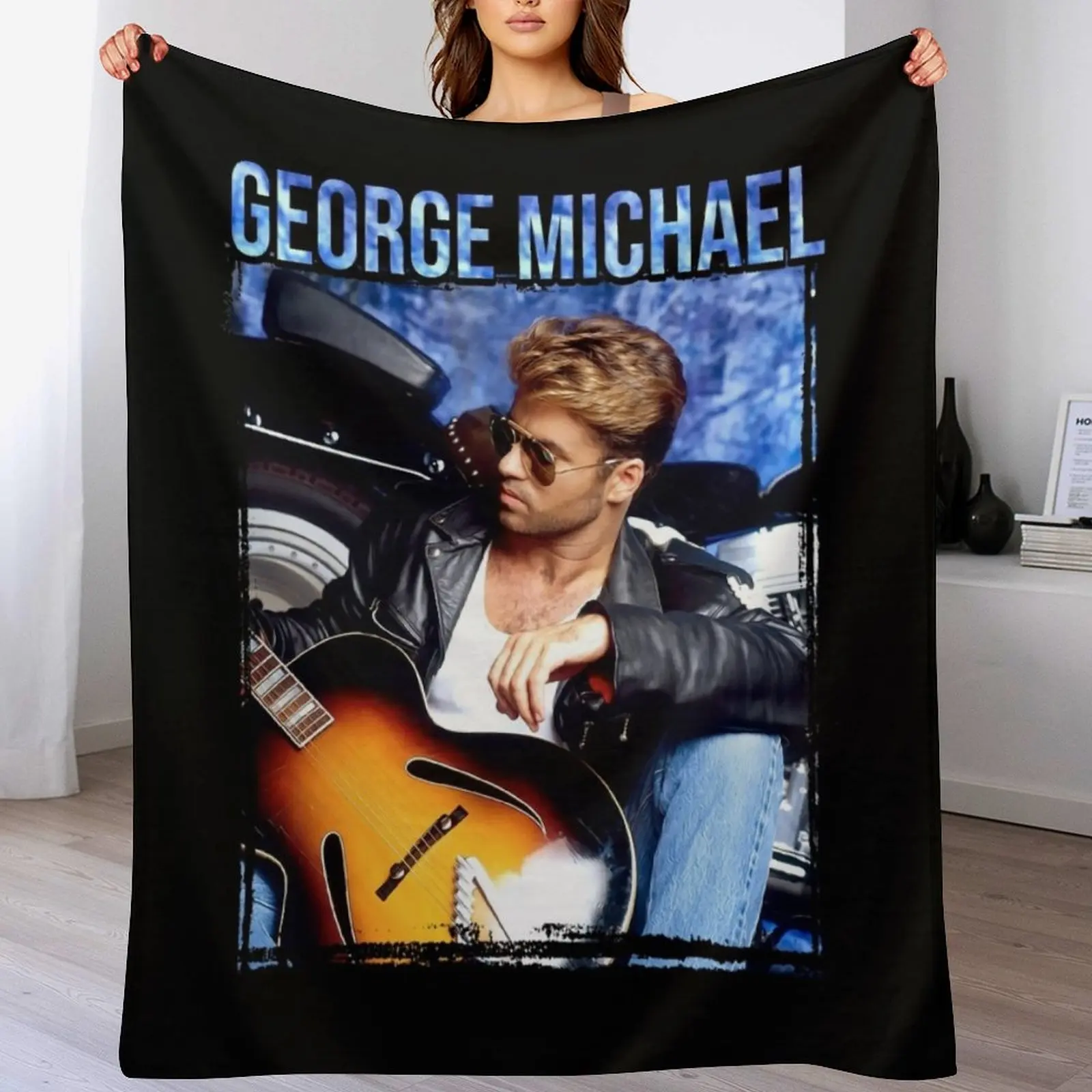 

George Live Portrait Throw Blanket