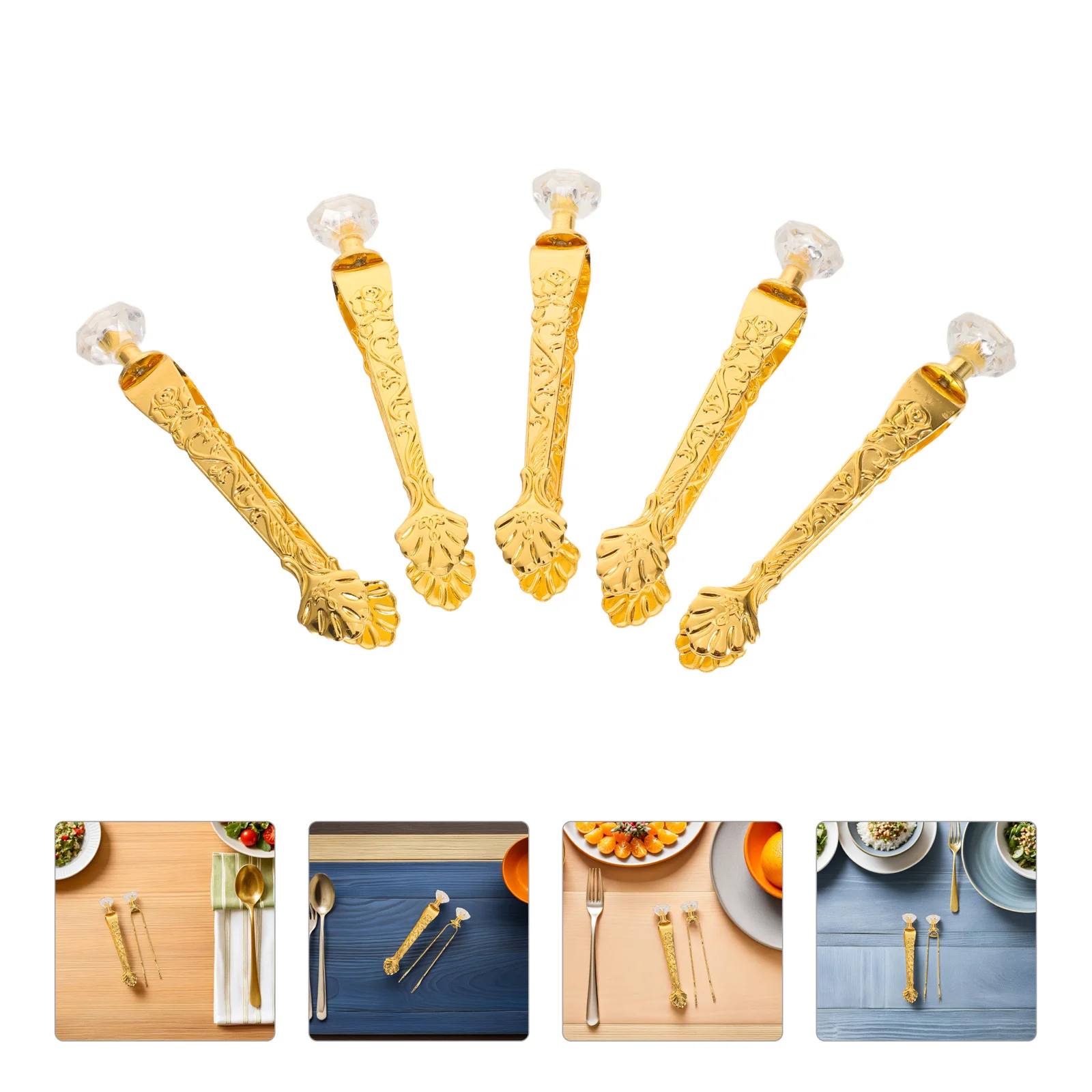 

5Pcs Metal Incense Burner Tongs Vintage Charcoal Clips for Fragrant Coal Cones High-Temp Iron Build Portable Incense Burner