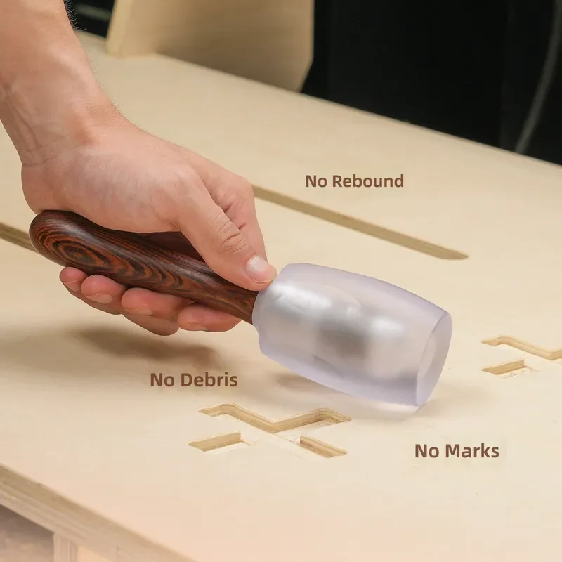 Polycarbonate Woodworking Buffer Hammer No Mark Chisel Percussion Tool for Solid Wood Furniture Puzzle Assembly Durable