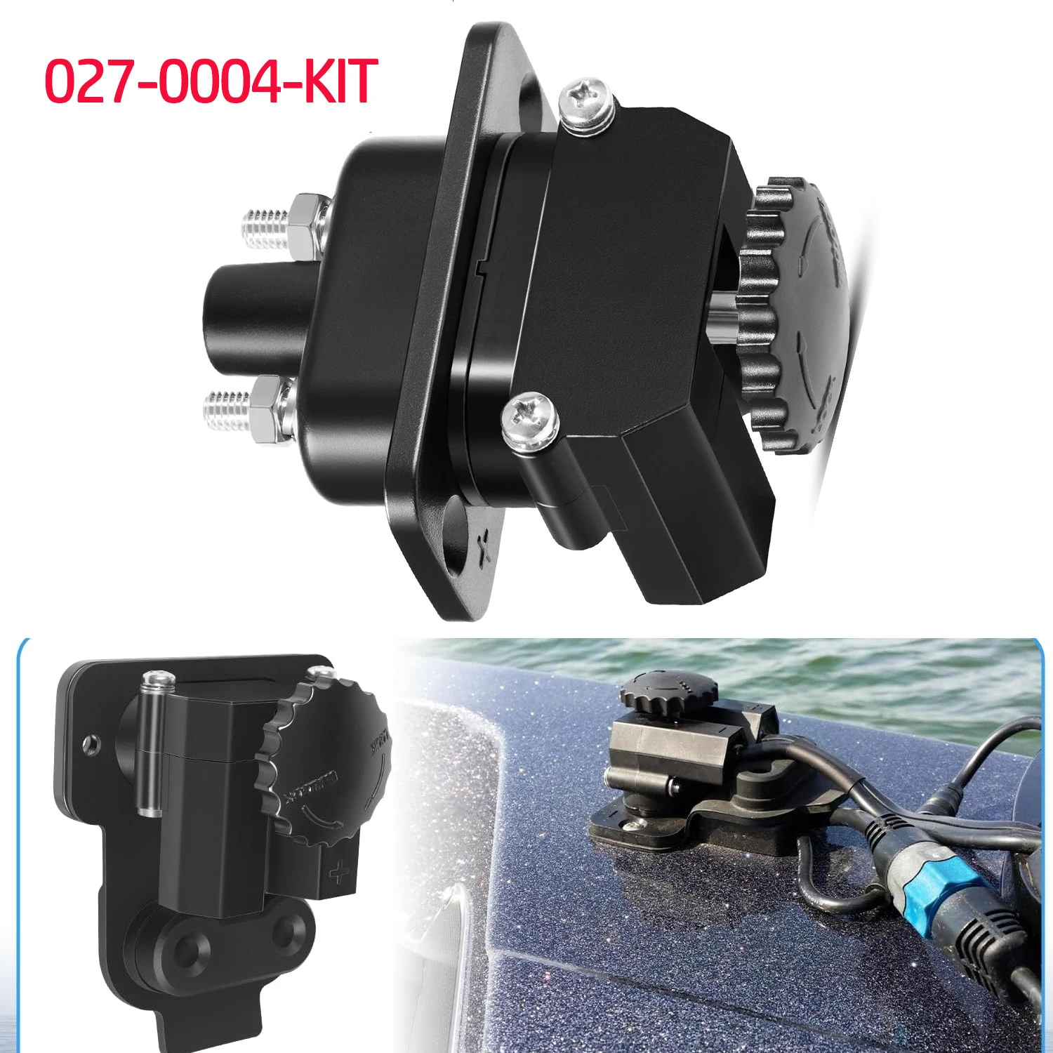 

Комплект быстроразъемных соединителей 027-0004-KIT для подключения аккумуляторов к троллинговым моторам для морских судов, 12-48В постоянного тока