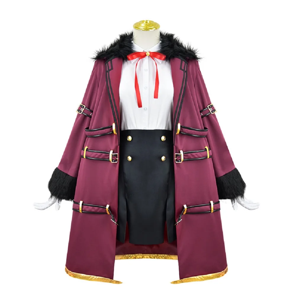 Unisex Anime Cos Rikuhachima Aru Cosplay Costumes Halloween Uniform Dress