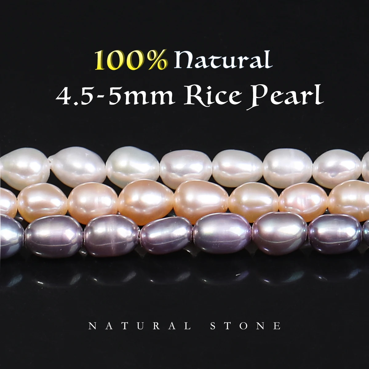 

Изящные 100% натуральные пресноводные жемчужные бусины в форме риса, свободные бусины для изготовления ювелирных изделий, браслет, ожерелье, аксессуары, женские подарки