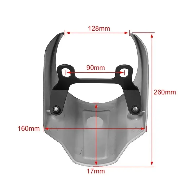 ABS樹脂製ストリートボブFXBBS 114 FXBB 107 Uiz用（2018-2022年式）バイク用グロスブラックフロントヘッドライトフェアリングマスクカウル1個