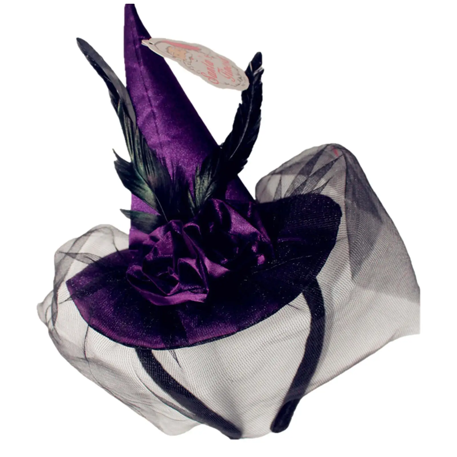 2022 Fashion New Solid Color Personality Purple Cap Party Cosplay Unisex Witch Hat Halloween Hat