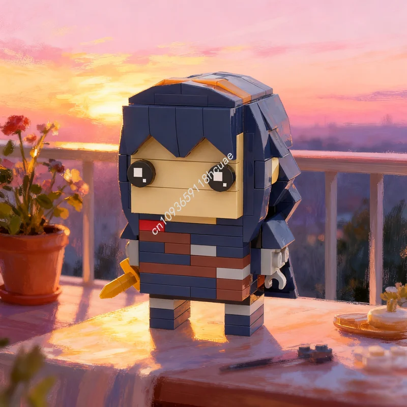 

Набор конструктора MOC Brickheadz Lucina Fire Emblem Awakening, 153 детали, модель для сборки, рождественский подарок, строительные блоки, творческая идея для самостоятельной сборки