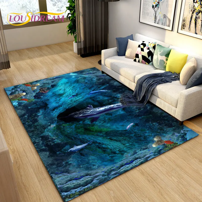 3D Illusion Animal,Zoon,Beast Area Rug Large,Carpet for Living Room Bedroom Sofa,Kitchen Doormat Non-slip Floor Mat Tapis Salon