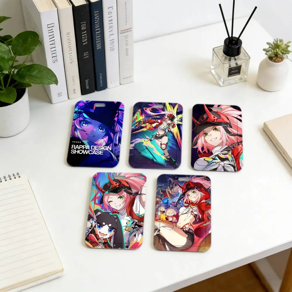 Game Honkai Star Rail Rappa P Work Schlüsselband mit Ausweishalter, Mitarbeiterausweis, Büro-Arbeitsausweishülle