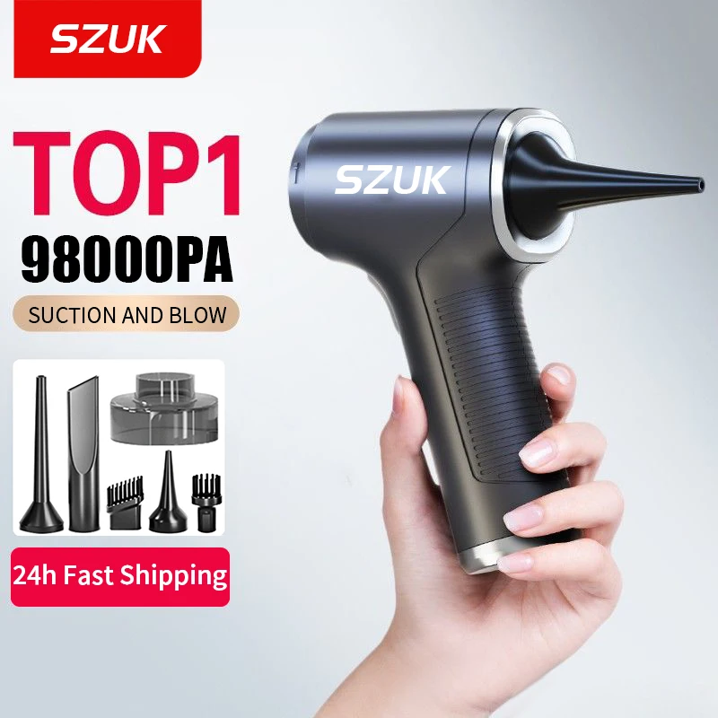

98000PA Car Vacuum Cleaner Wireless Portable Cleaning Machine for Car Home Appliance Powerful Handheld Cleaner for keyboard