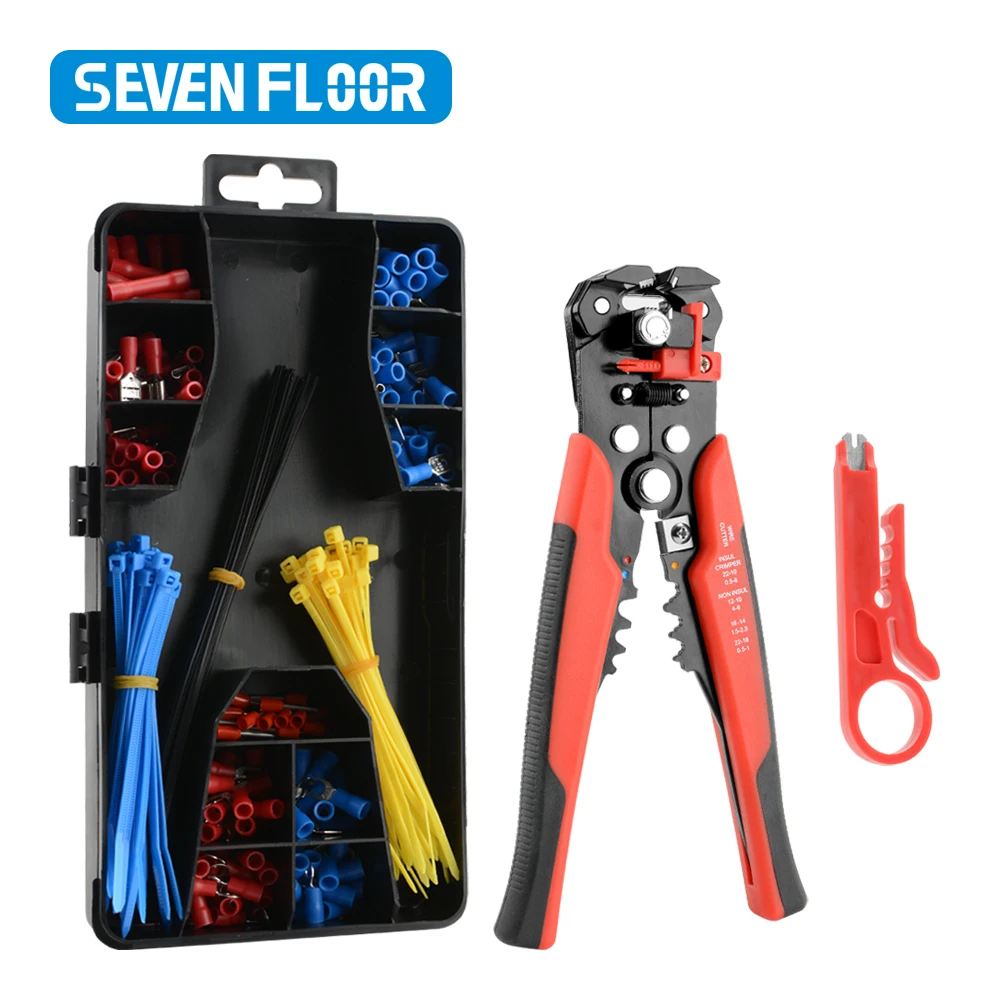 Multi Functional Wire Stripper Tool Set Automatic Stripping Cutter Cable Wire Crimping Electrician Repair Tools