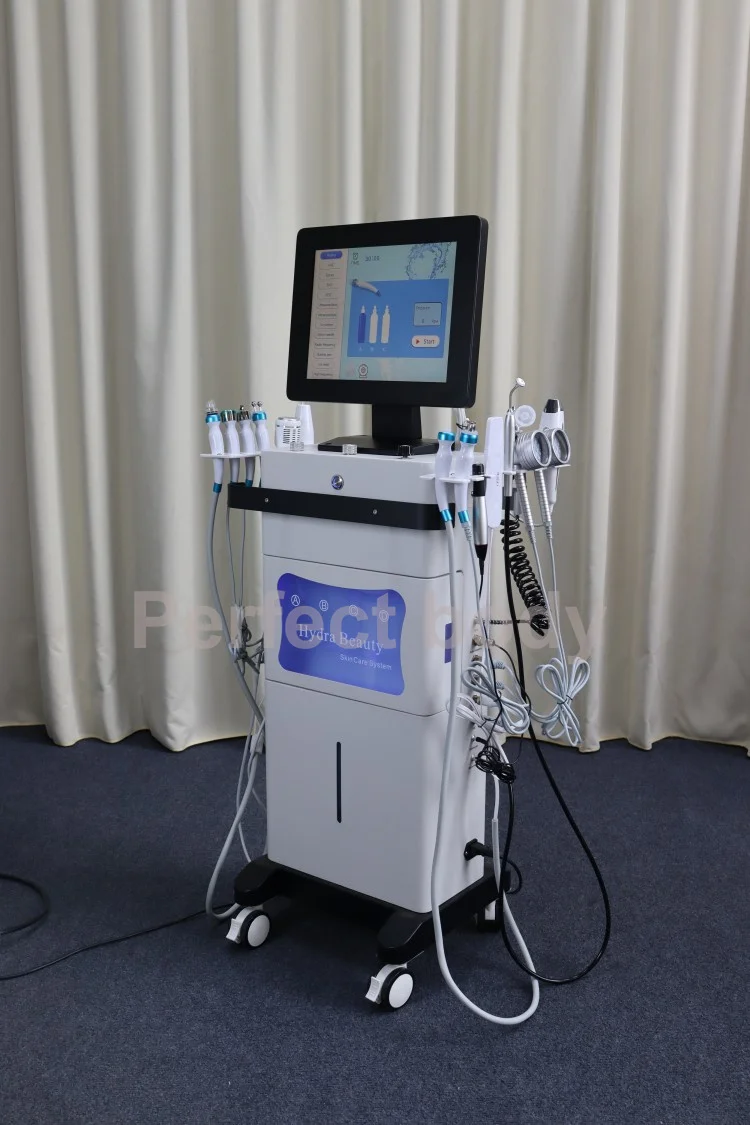 プロ仕様15in1ハイドラオキシジェンフェイシャル洗浄機 ハイドロウォーターピーリング バキューム吸引 毛穴吸引器 サロン・スパ用