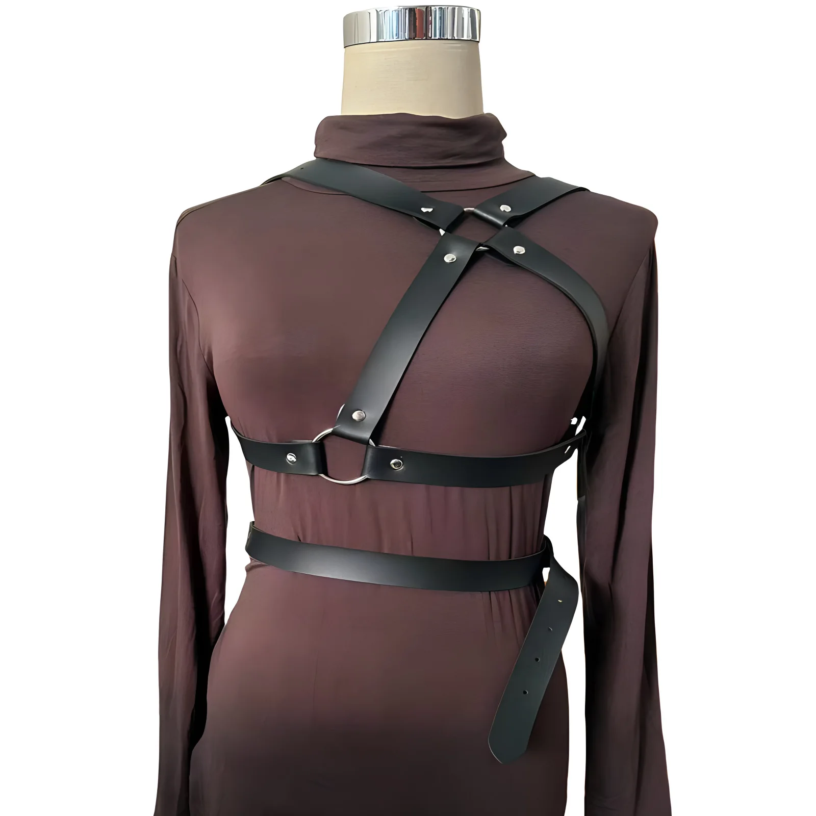 2025 إمرأة موضة جلد الجسم تسخير حزام ملحق القوطية الشرير الغريبة الوثن Bdsm عبودية إغراء مثير اكسسوارات