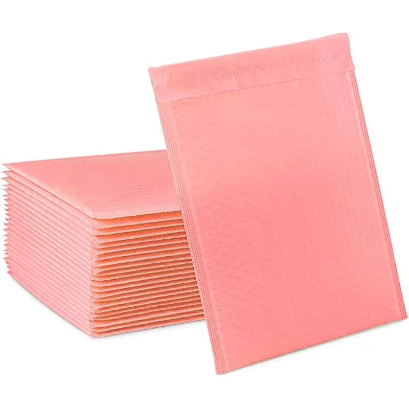 Poli Bolha Mailers com Auto Seal, Envelopes Acolchoados, Sacos De Presente, Preto, Azul, Embalagem para Pequenos Clubes, Rosa, 50 PCs