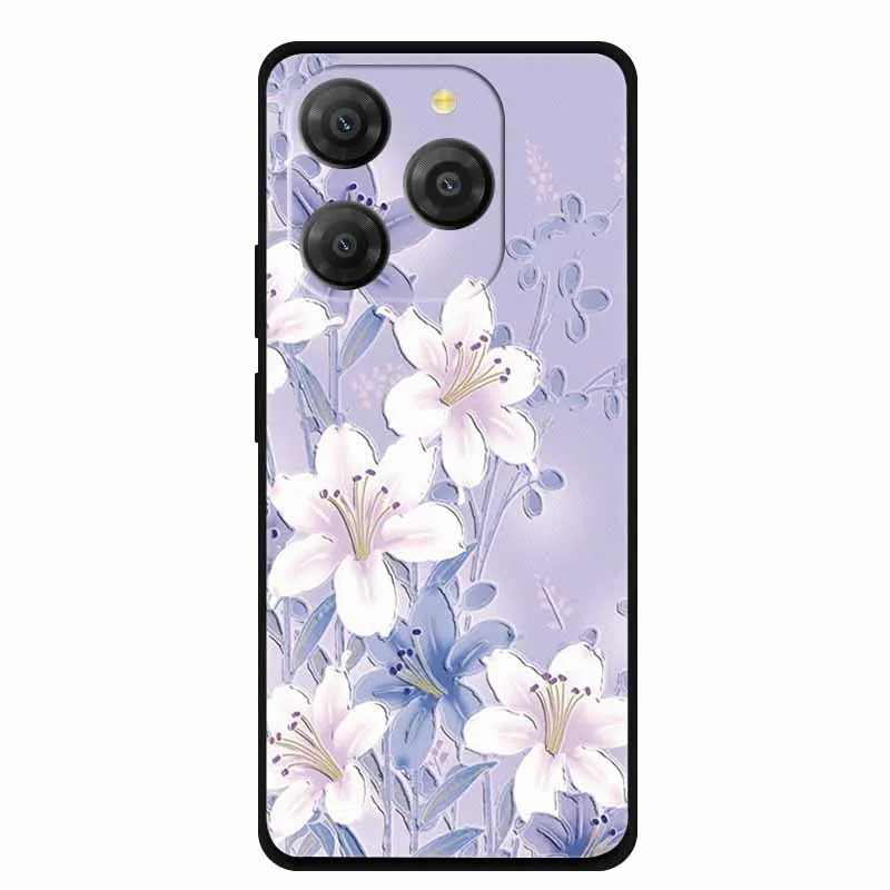 حافظة مزخرفة ثلاثية الأبعاد لهاتف Blackview Shark 9 حافظات هاتف الإغاثة الزهور سيليكون لينة الغطاء الخلفي Coque ل Blackview Shark 9 حافظة Shark9