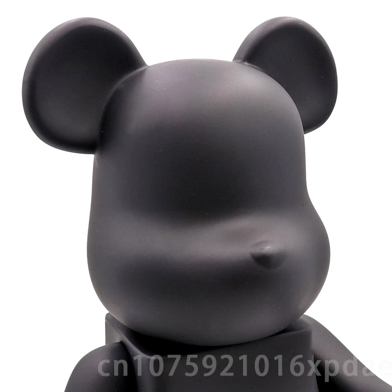 400% Bear Quality Black White DIY Assembly 28cm Galaxy Painting Bear 3D Model Mini Figure Toys