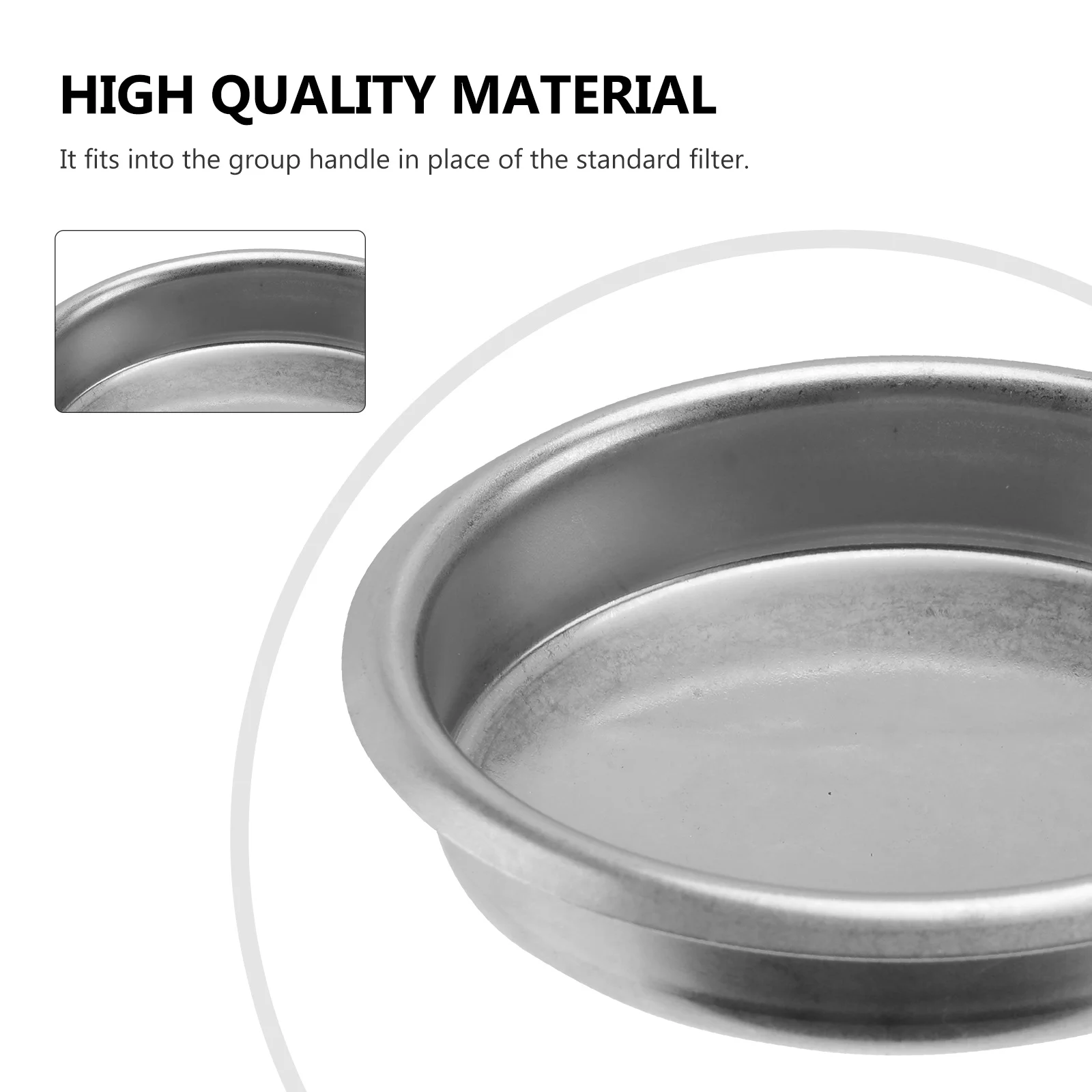 1Pcs Blind Filter 58Mm Stainless Steel Backflush Insert for Espresso Machine Cleaning Basket Metal Back Flush Disk