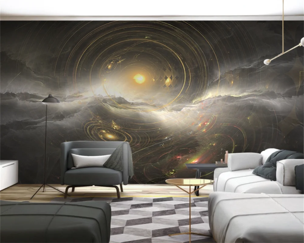 

beibehang papel de parede Customized Starry Universe KTV Sci-Fi Planet Space Restaurant Bedroom Background Wallpaper