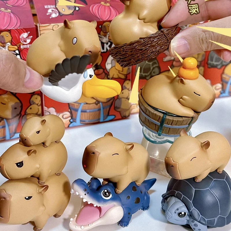 

Animal Planet Capibara Blind Box Trendy Item Cute Character Capybara Model Figure Toy Collection Decoration Children'S Gi