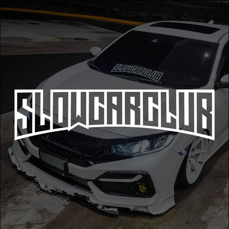 Calcomanía JDM "SLOW CAR CLUB", pegatina creativa y de alta calidad para coches y camiones! Para un aspecto único
