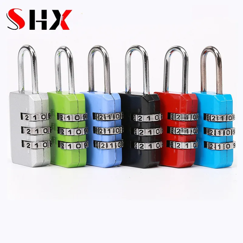 4 Digits Multifunctional Combination Lock Luggage Fitness Cabinet Backpack Travel Anti-theft Aluminum Alloy Combination Padlock