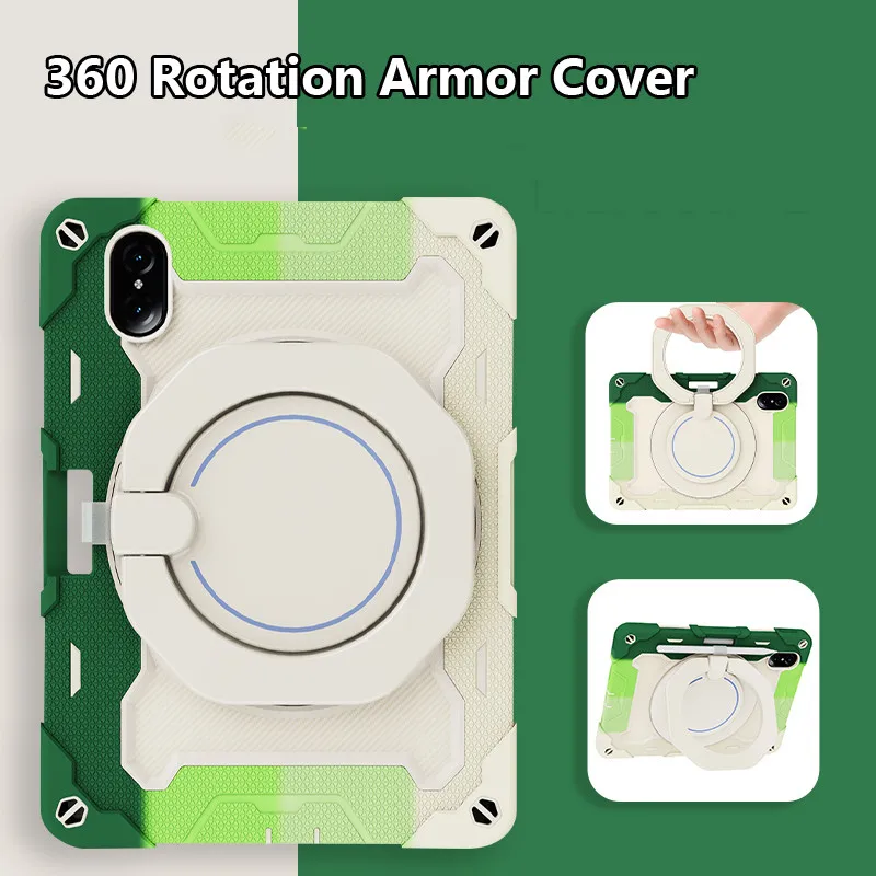 Case for Xiaomi Redmi Pad Pro 12.1 Inch for Xiaomi Poco Pad 12.1 5 11 6S Pro 12.4 5 Pro Armor Kickstand Portable Handle Cover