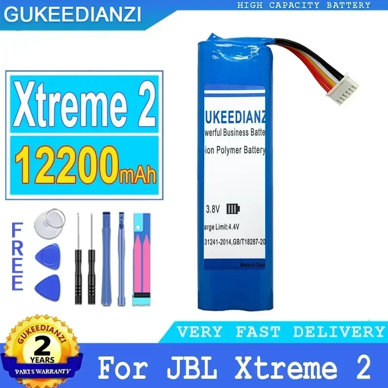 12200mAh Large Capacity Battery For JBL Xtreme 2 3 Xtreme2 xtreme3 SUN-INTE-103 2INR19/66-2 ID1019 Bluetooth Speaker