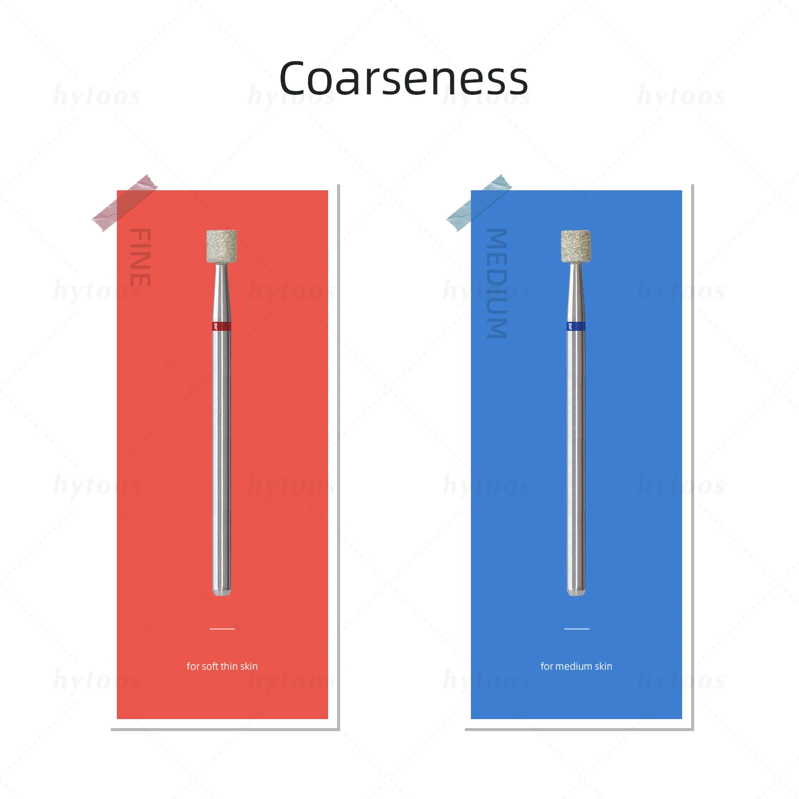 

HYTOOS Алмазные сверла для ногтей, русские 4 мм, сверло для кутикулы, профессиональная безопасность под ногтями, очиститель омертвевшей кожи, инструменты для заусенцев