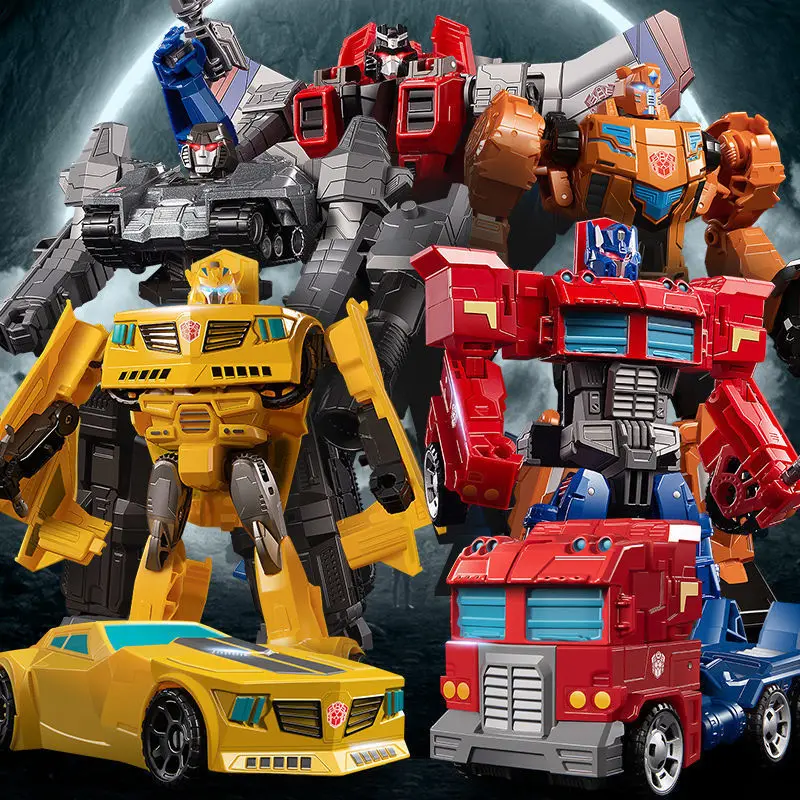 

Children's Gifts Hand-shaped Car Robot Alloy Models, Including Wasps, Dinosaur Planes, Tanks, and Optimus Prime Boy Car Toys