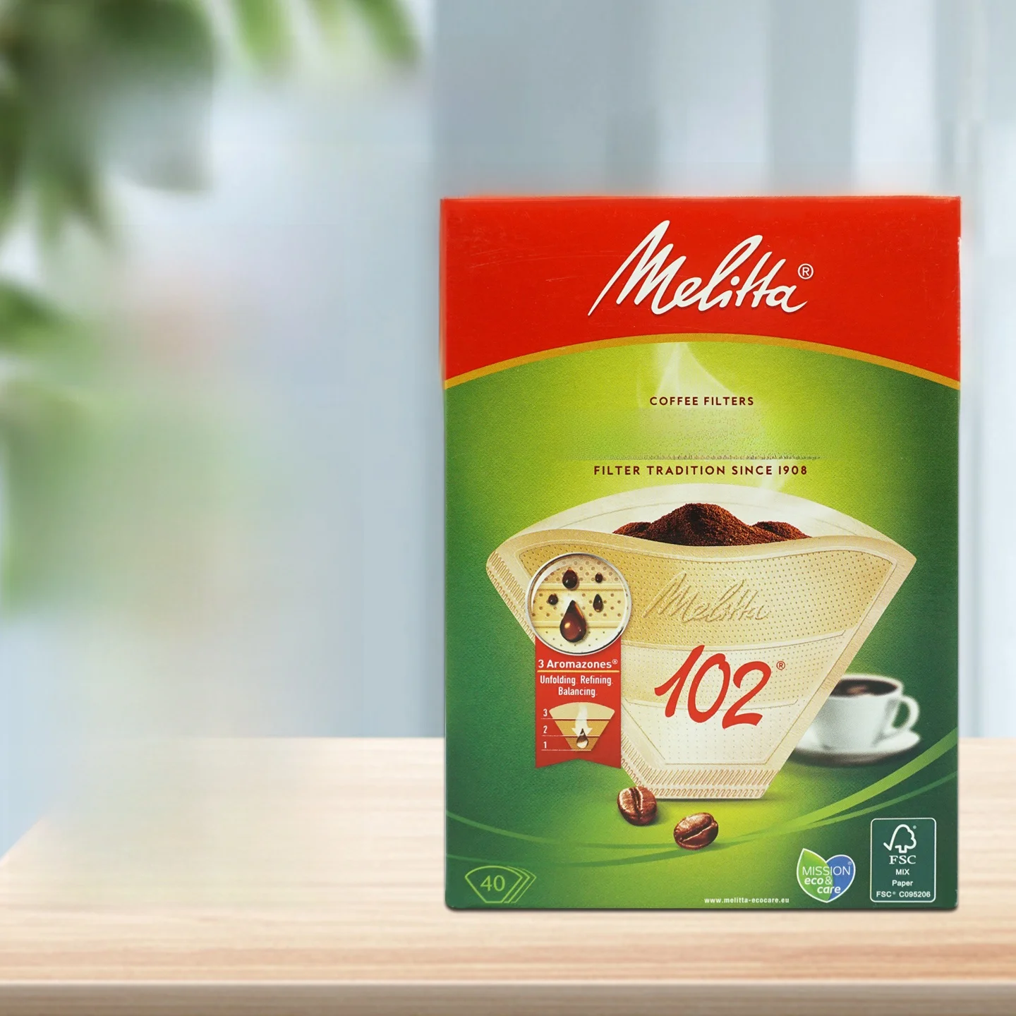 Papel de Filtro para Cé Melitta, Filtro para Cé Coado à Mão, Estilo Americano, Papel de Filtro 02, 6 Caixas, Envio Direto